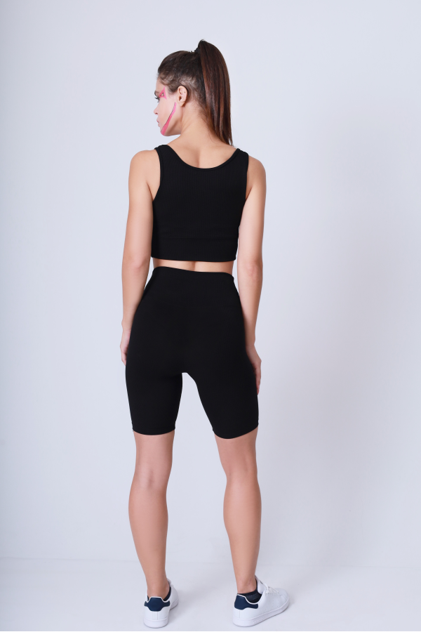 Fitilli Siyah Bralet